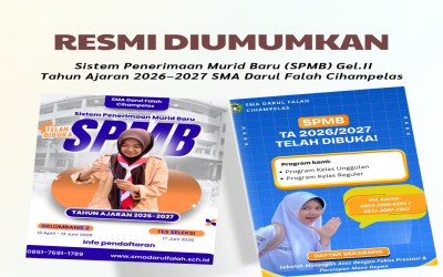 Hasil Seleksi SPMB Gelombang II SMA Darul Falah Cihampelas Tahun Pelajaran 2026/2027 Resmi Diumumkan